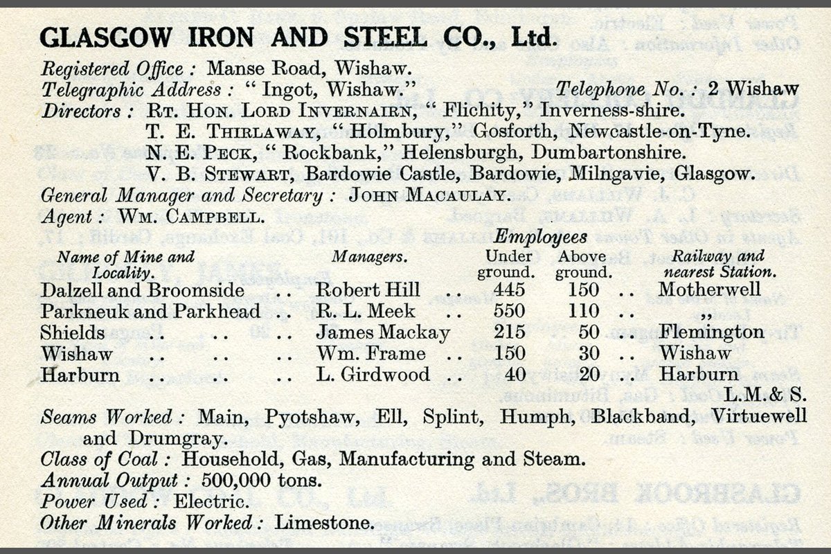 Glasgow Iron 1924