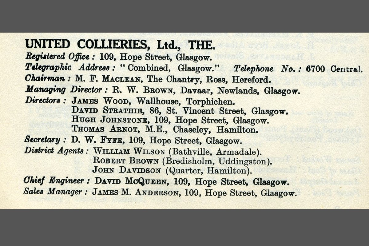 United collieries 1924 1