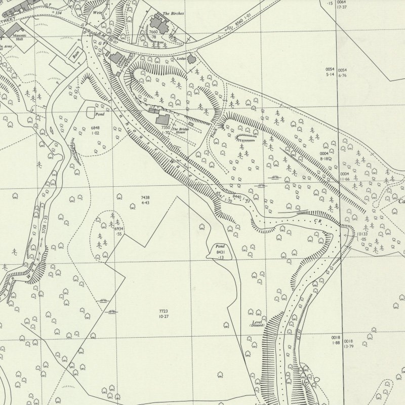 Oakbank No.1 & 2 Pits - 1:2,500 OS map c.1955, courtesy National Library of Scotland
